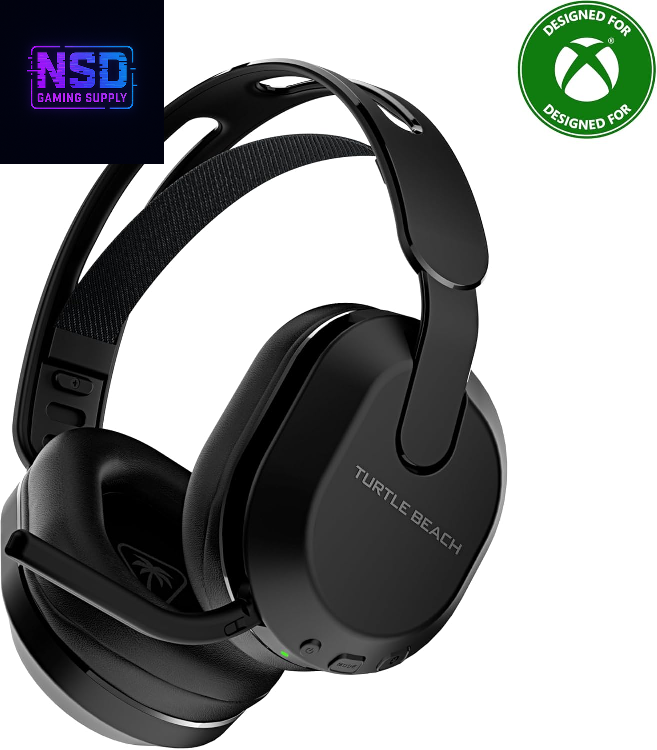 Stealth 500 Wireless Gaming Headset Licensed for Xbox Series X|S, Compatible with Xbox One, Bluetooth, PC, Mobile, 40 Hr Battery, Memory Foam Cushions, Flip-To-Mute Mic, Black