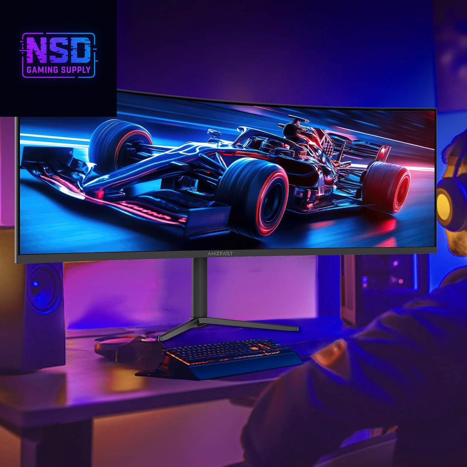 49 Inch Curved Monitor 120Hz DQHD 5120X1440P Ultrawide Gaming Monitor, 120% Srgb, 1500R, 1Ms MPRT, HDR10, Adaptive Sync, PIP/PBP, Height Adjustable, HDMI 2.0/DP 1.4, VESA 75X75, AMZG49C7U