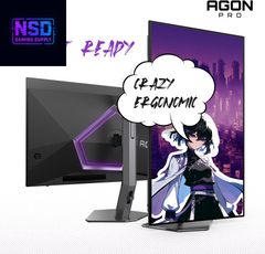 Agon PRO AG276QZD2 27" OLED Tournament Gaming Monitor 2560X1440, 240Hz 0.03Ms, G-SYNC, PS5 Xbox Switch Compatible, Glossy, Black