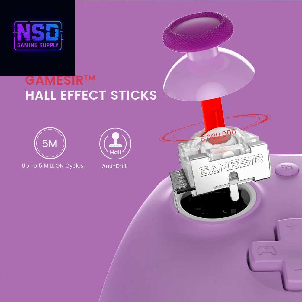 G7 SE Wired Controller for Xbox Series X|S, Xbox One & Windows 10/11, Plug and Play Gaming Gamepad with Hall Effect Joysticks/Hall Trigger, 3.5Mm Audio Jack - Purple