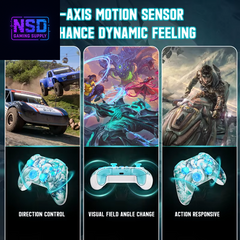 WIFI Control for XBOX One ,Series S/X Wireless Controller Dual Vibration Hall Effect 6-Axis Gyro FUNC RGB Gamepad Accessories