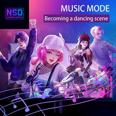 RGBIC Ambient Gaming Light Strip – Screen Sync, Music Reactive, USB Powered, Smart Software Control