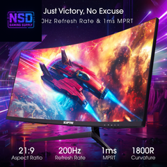 New Curved 30-Inch Gaming Monitor up to 200Hz 1800R 2025