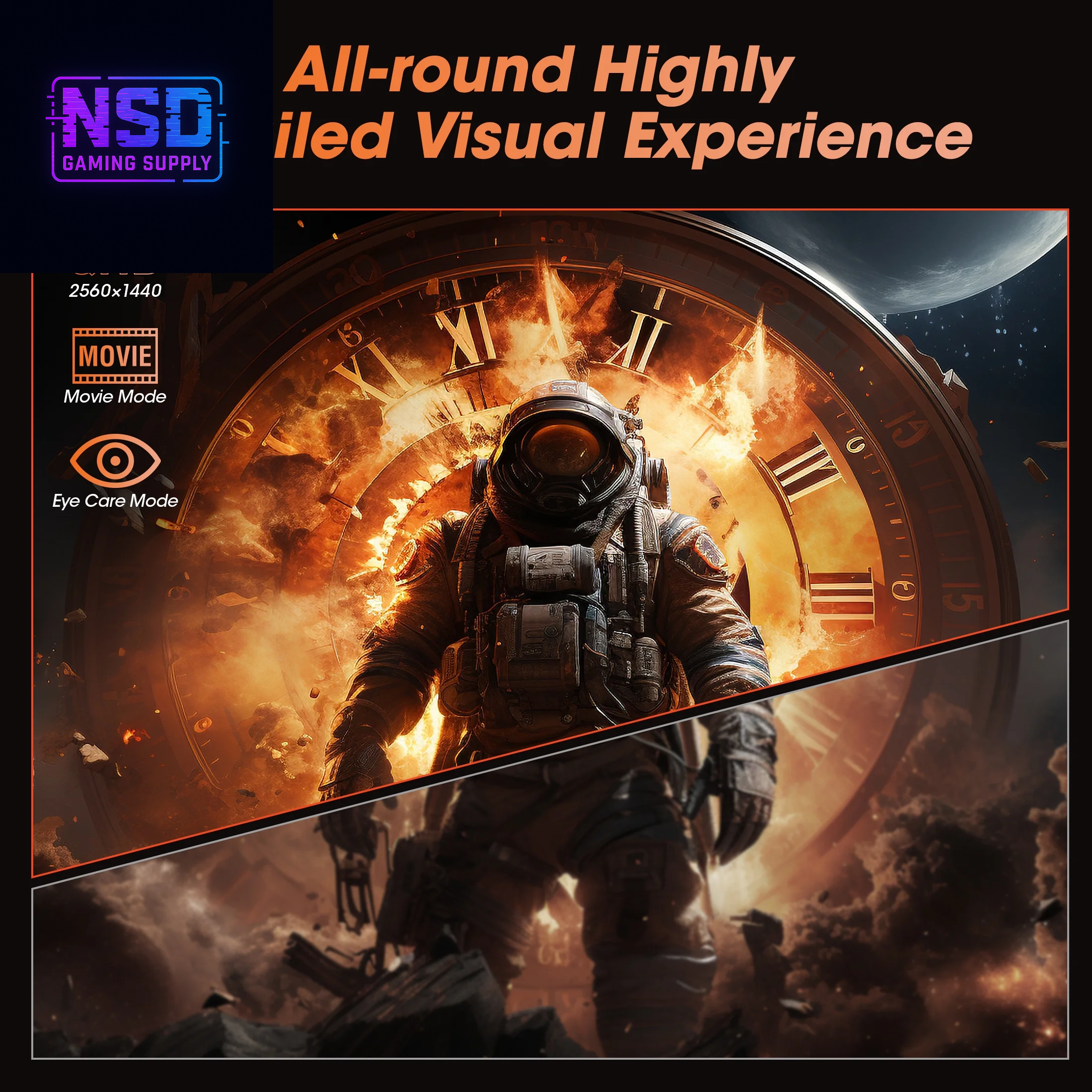 24" 2K 1440P Gaming Monitor, 180Hz QHD Computer Monitor, New Pc Monitor, G2421V