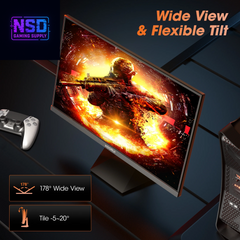 24" 2K 1440P Gaming Monitor, 180Hz QHD Computer Monitor, New Pc Monitor, G2421V