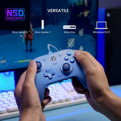 G7 SE Wired Controller for Xbox Series X|S, Xbox One & Windows 10/11, Plug and Play Gaming Gamepad with Hall Effect Joysticks/Hall Trigger, 3.5Mm Audio Jack (Blue)