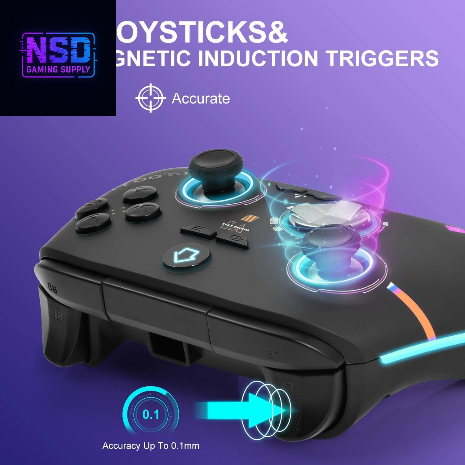 Xbox Controller Wireless for Xbox One/Xbox Series X/S/One & PC,ALPS Joysticks & Hall Triggers 2.4G Gaming Controller