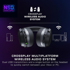 Stealth 700 Gen 3 Wireless Multiplatform Amplified Gaming Headset for Xbox Series X|S, Xbox One, PC, PS5, Mobile – 60Mm Drivers, AI Noise-Cancelling Mic, Bluetooth, 80-Hr Battery – Black