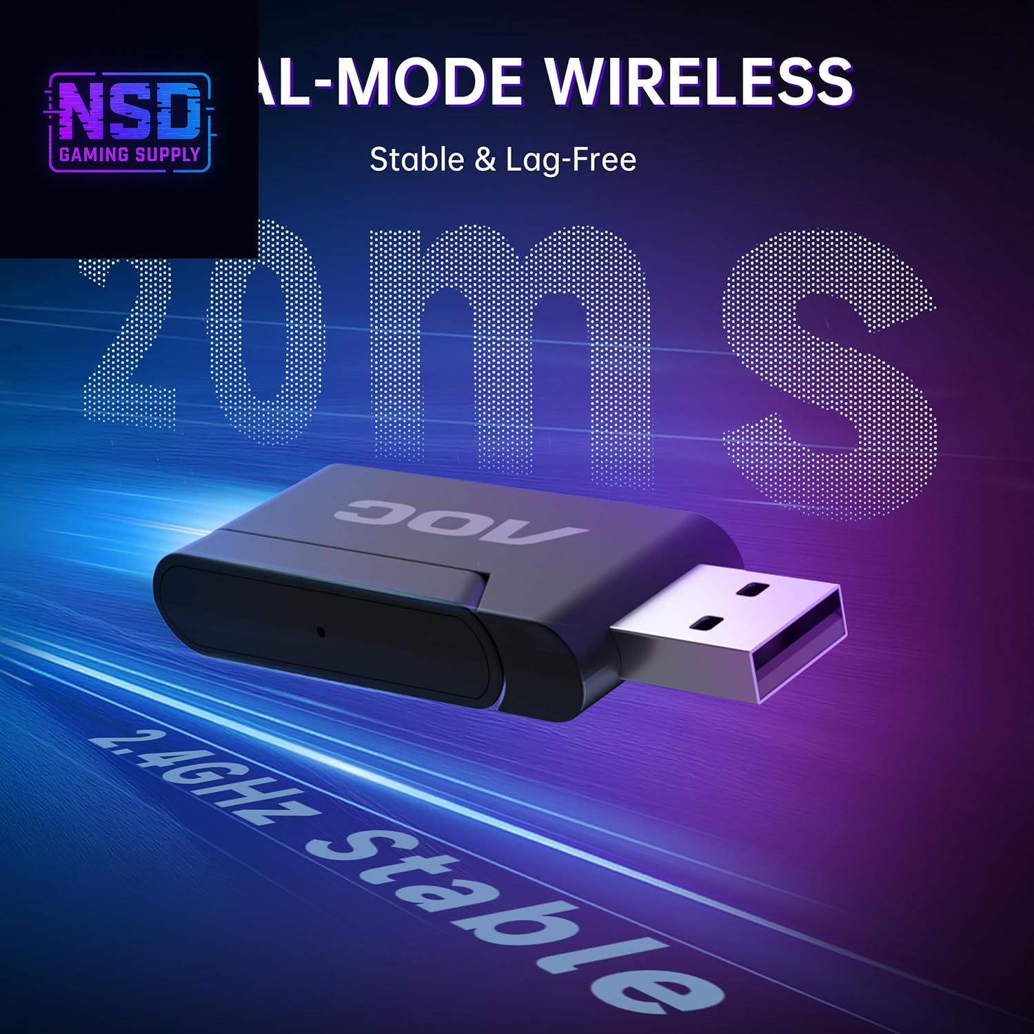 Wireless Gaming Headset Compatible with PS5/4, Nintendo Switch, PC, Bluetooth 5.4 & 2.4Ghz Gaming Headphones with Noise Canceling Mic, RGB, Type-C, 20Ms Latency, 45H, 7.1 Virtual Surround- Black