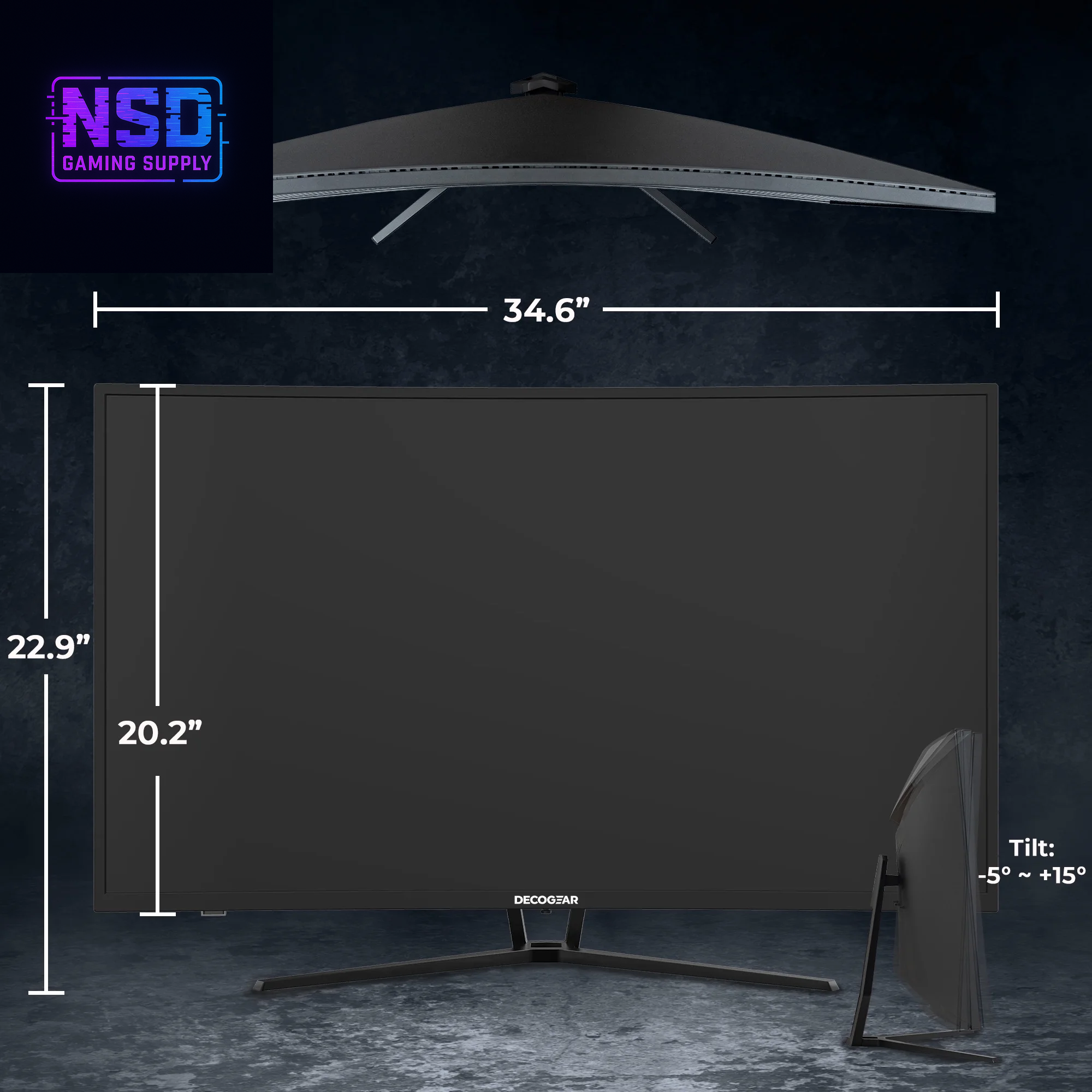 39" Curved Widescreen Gaming Monitor | 2560X1440 1Ms MPRT 165 Hz | 16:9 HDR400 4000:1