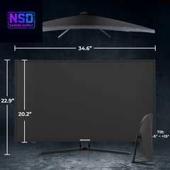 39" Curved Widescreen Gaming Monitor | 2560X1440 1Ms MPRT 165 Hz | 16:9 HDR400 4000:1