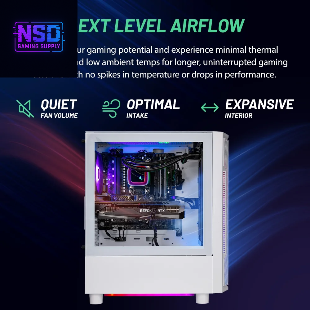 Skytech Archangel Gaming PC Desktop Intel Core I7 14700F NVIDIA Geforce RTX 5060 Ti 2TB Gen4 Nvme SSD 32GB DDR5 RAM, AIO Liquid Cooling Windows 11