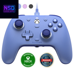 G7 SE Wired Gamepad - Standard Controller for PC & Xbox, Magnetic, Laser Engraved, Blue Version with Hall