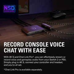 4K S – External Capture Card for PS5, Xbox Series X/S, Switch 2, PC, Mac, Ipad | 4K60, 1440P120, or 1080P240 Passthrough and Capture, HDR10, VRR, USB-C, Near-Zero Latency
