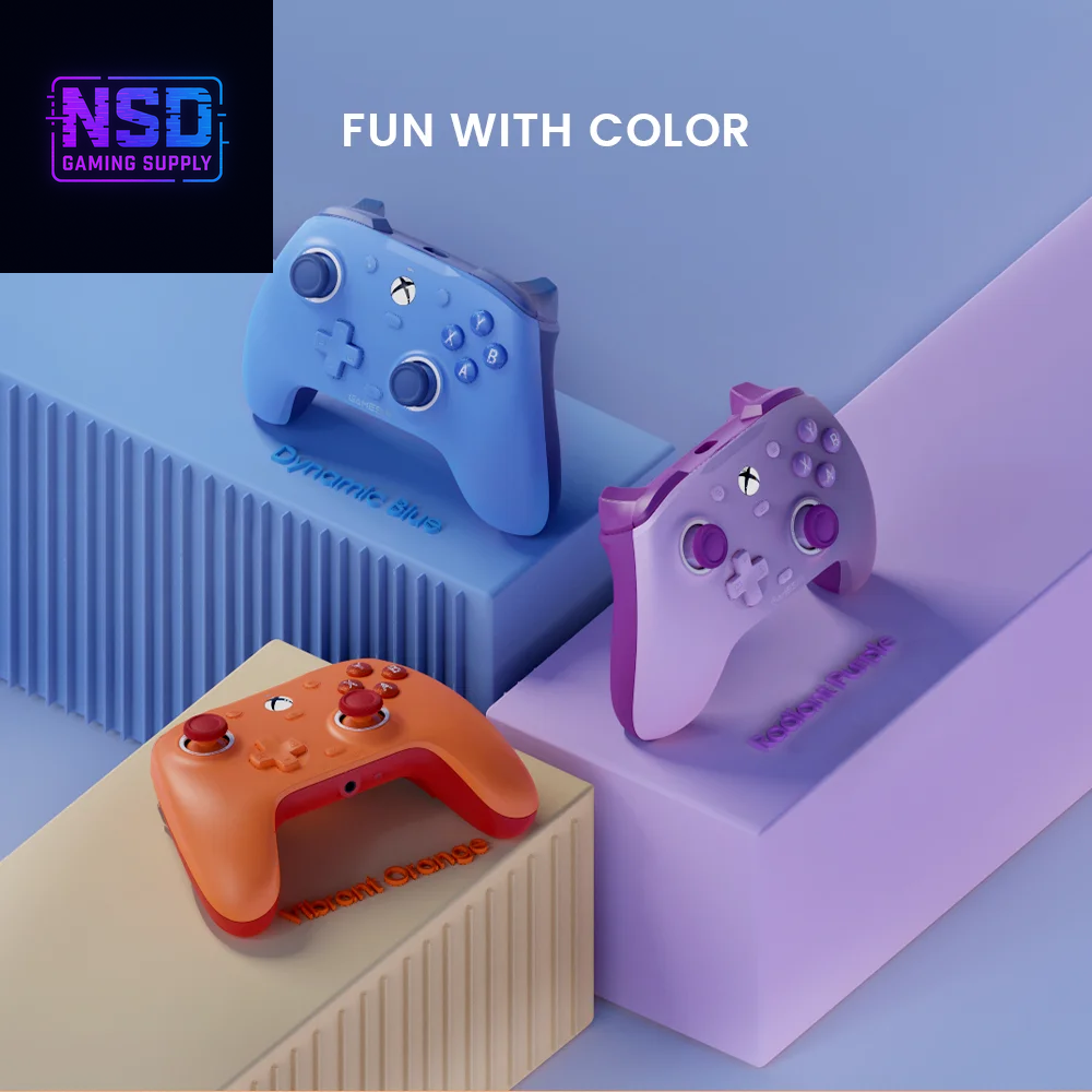 G7 SE Wired Gamepad - Standard Controller for PC & Xbox, Magnetic, Laser Engraved, Blue Version with Hall