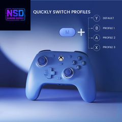 G7 SE Wired Gamepad - Standard Controller for PC & Xbox, Magnetic, Laser Engraved, Blue Version with Hall