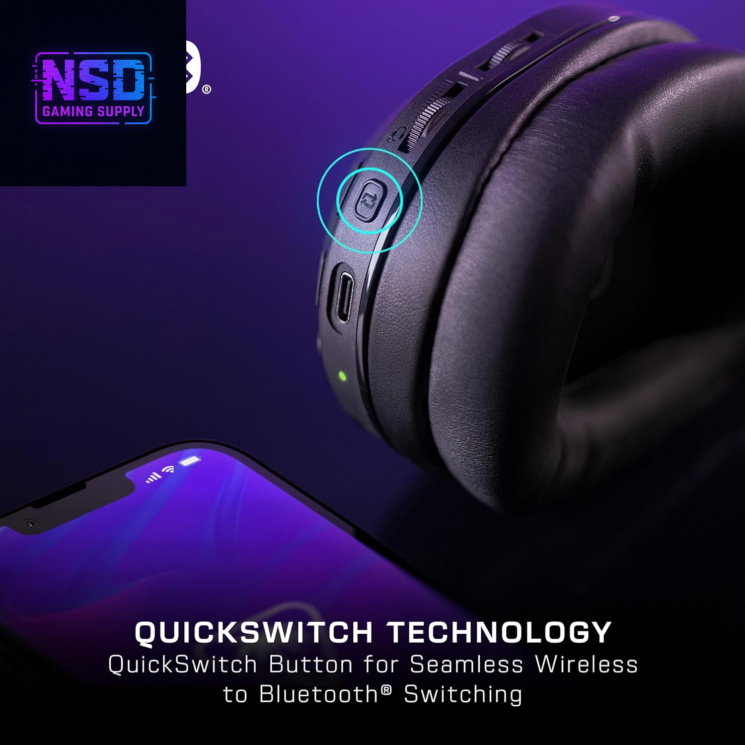 Stealth 500 Wireless Gaming Headset Licensed for Xbox Series X|S, Compatible with Xbox One, Bluetooth, PC, Mobile, 40 Hr Battery, Memory Foam Cushions, Flip-To-Mute Mic, Black