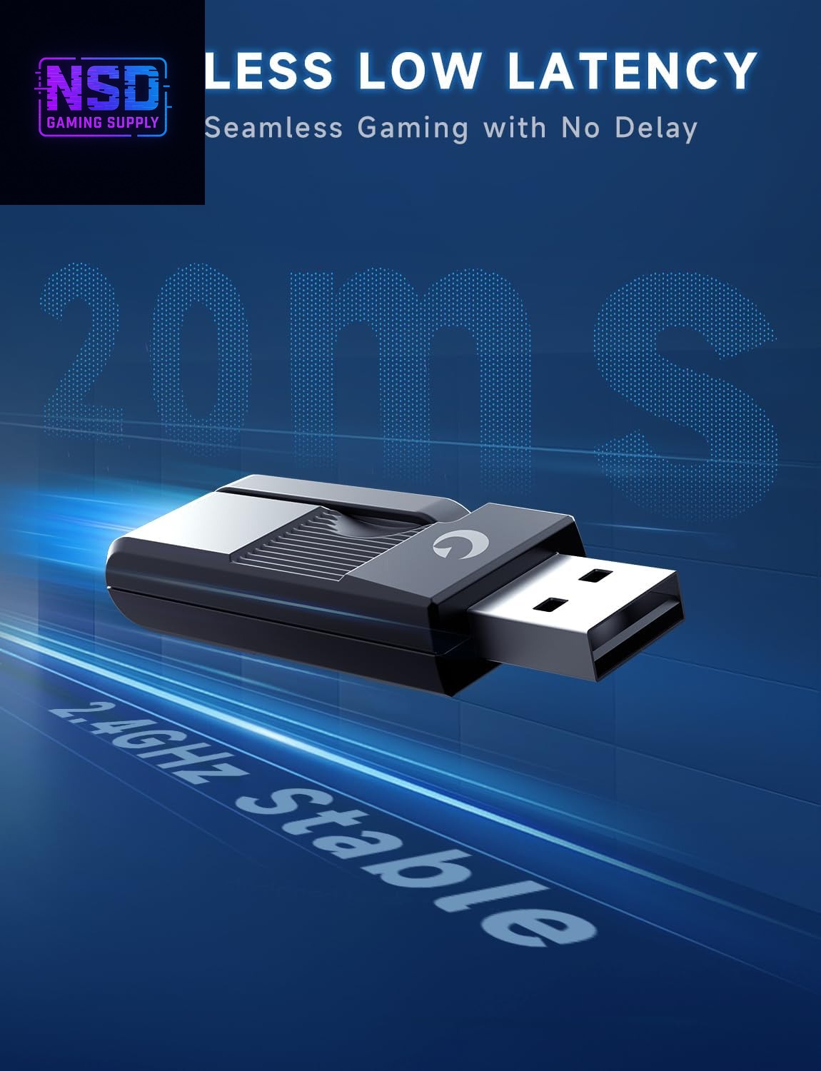 2.4Ghz Wireless Gaming Headsets for PS5, PS4, PC, Switch - Bluetooth 5.3 Gaming Headphones with Noise Canceling Mic, 7.1 Surround Sound, 70H Battery, Blue Lighting - White