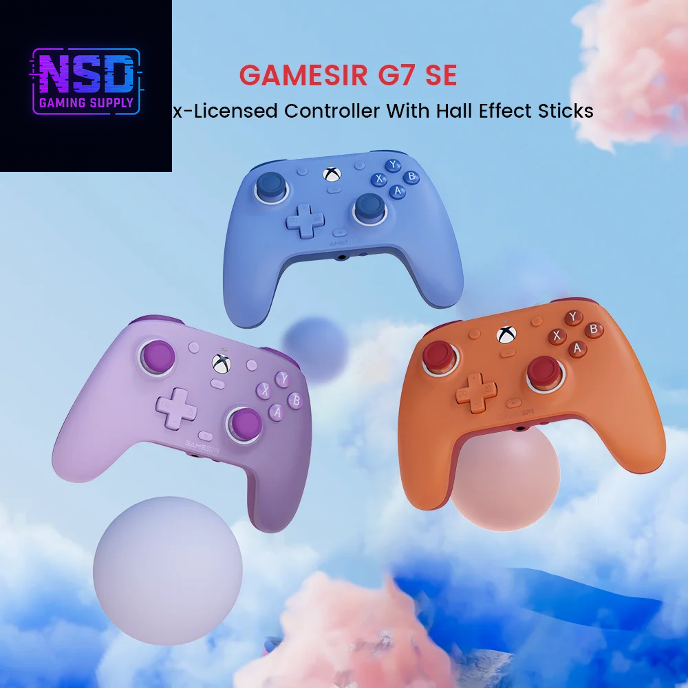 G7 SE Wired Controller for Xbox Series X|S, Xbox One & Windows 10/11, Plug and Play Gaming Gamepad with Hall Effect Joysticks/Hall Trigger, 3.5Mm Audio Jack - Purple