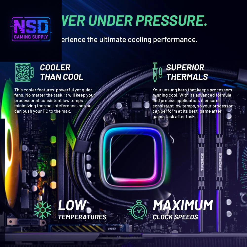 Skytech Archangel Gaming PC Desktop Intel Core I7 14700F NVIDIA Geforce RTX 5060 Ti 2TB Gen4 Nvme SSD 32GB DDR5 RAM, AIO Liquid Cooling Windows 11