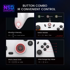 Gamesir Nova Lite Wireless Gamepad Controller with Bluetooth, Dongle, Wired for Switch, Android, IOS, PC & Steam Games