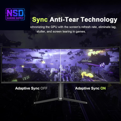 49 Inch Curved Monitor 120Hz DQHD 5120X1440P Ultrawide Gaming Monitor, 120% Srgb, 1500R, 1Ms MPRT, HDR10, Adaptive Sync, PIP/PBP, Height Adjustable, HDMI 2.0/DP 1.4, VESA 75X75, AMZG49C7U