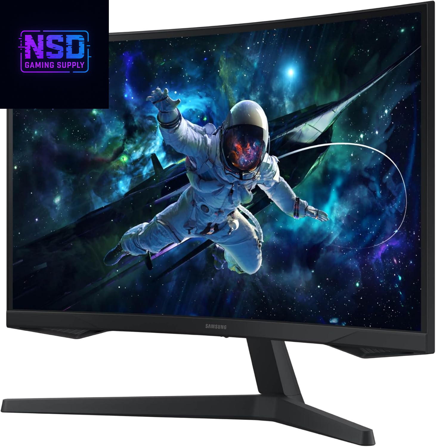 32" Odyssey G55C Series QHD 1000R Curved Gaming Monitor, 1Ms(Mprt), HDR10, 165Hz, AMD Radeon Freesync, Eye Care, Glare Free, Sharp Resolution LS32CG550ENXZA