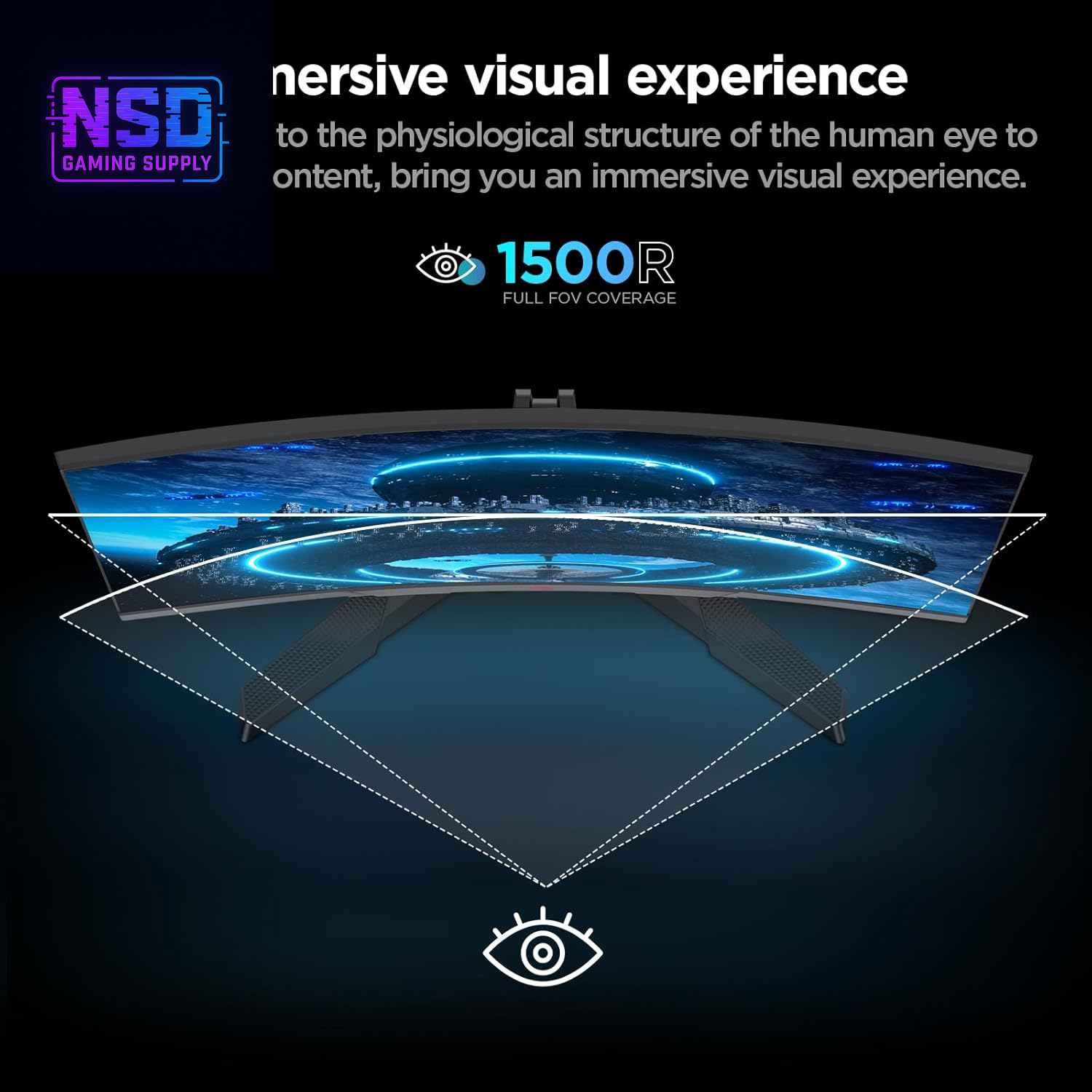 24 Inch Curved Gaming Monitor 180Hz FHD 1080P Computer Monitor, 1Ms 1500R Display, Adaptive Sync, Freesync Premium, HDMI 2.0X2 & DP 1.2, VESA, Tilt, 24E6CA