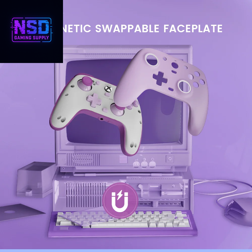 G7 SE Wired Gamepad - Standard Controller for PC & Xbox, Magnetic, Laser Engraved, Blue Version with Hall