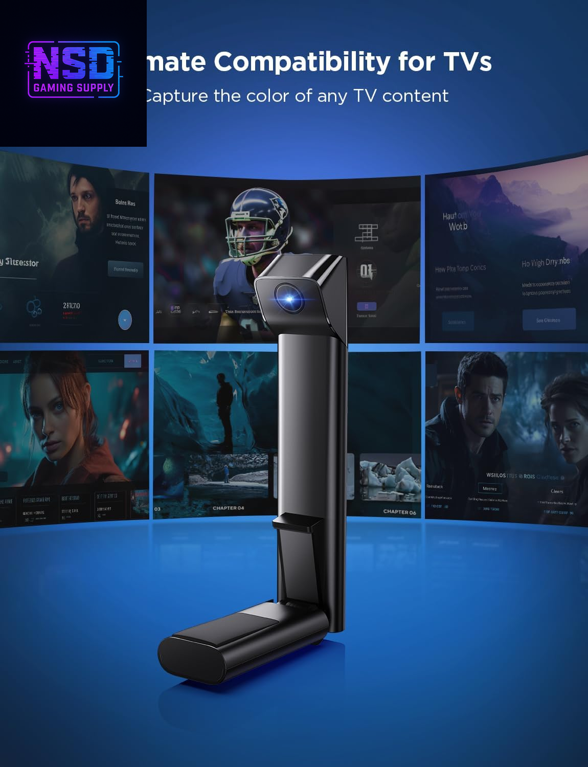 Transform Your TV Experience: 7.8Ft RGBICW Wi-Fi LED Backlight with Fish-Eye Correction, Voice & APP Control for 40-50 Inch TVs