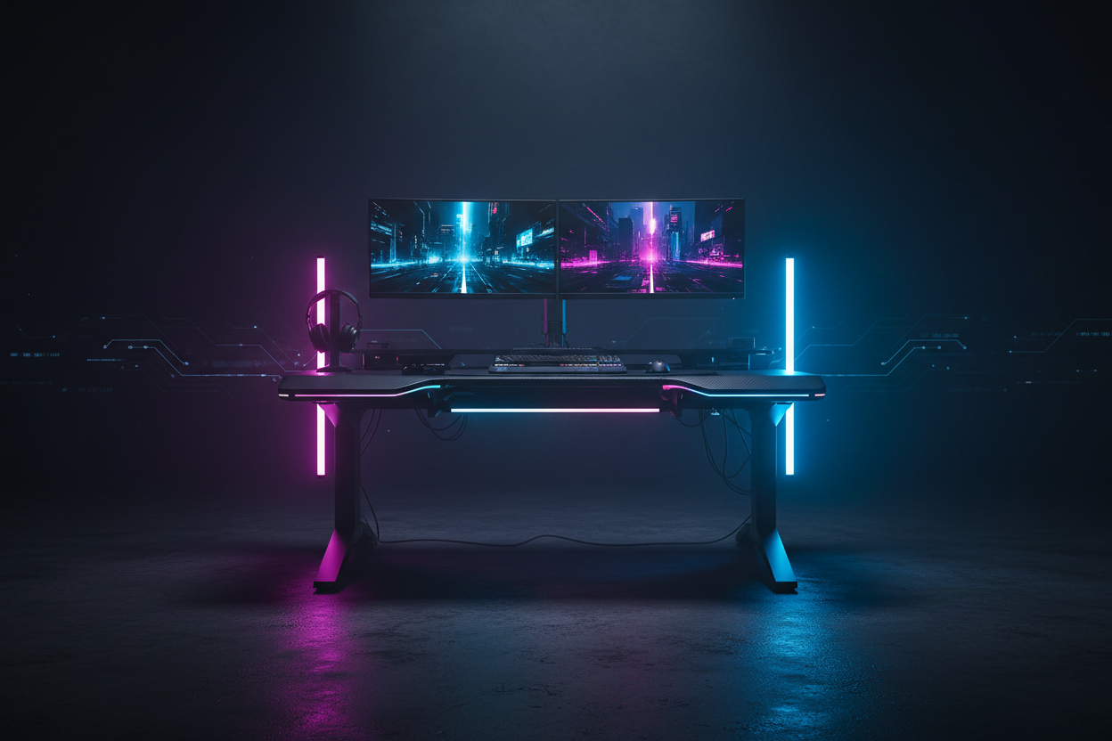 Gaming Desk and Accessories