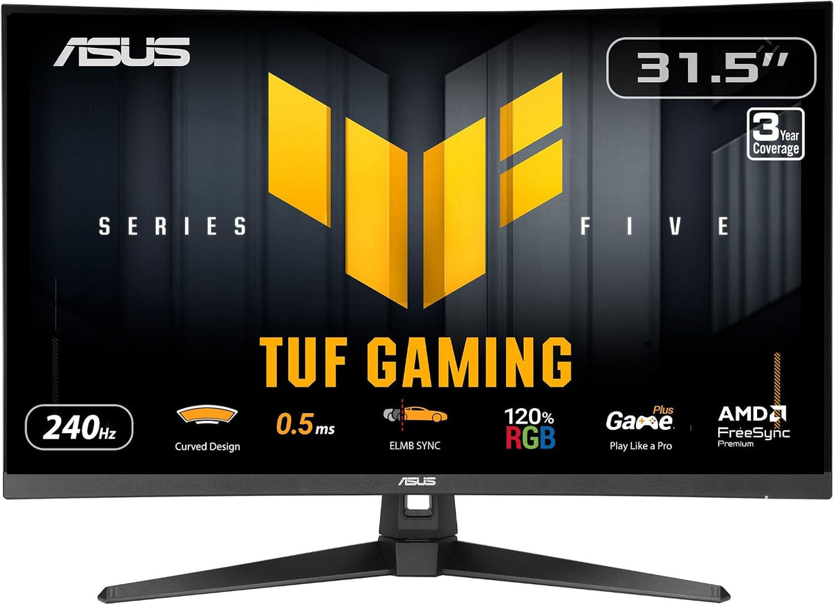ASUS TUF Gaming 32" Curved Gaming Monitor, 240Hz, 0.5ms, FHD 1080p, FreeSync Premium & HDR