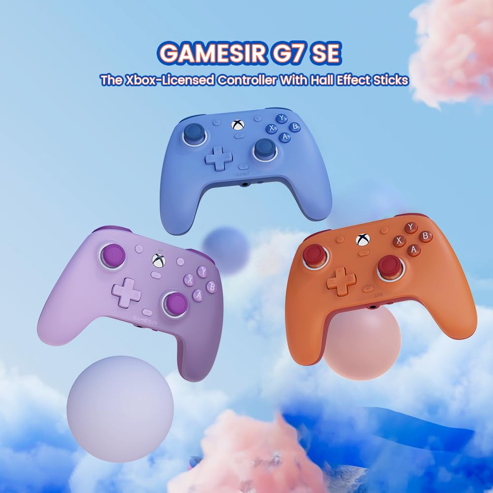 G7 SE Wired Controller for Xbox Series X|S, Xbox One & Windows 10/11, Plug and Play Gaming Gamepad with Hall Effect Joysticks/Hall Trigger, 3.5Mm Audio Jack (Blue)