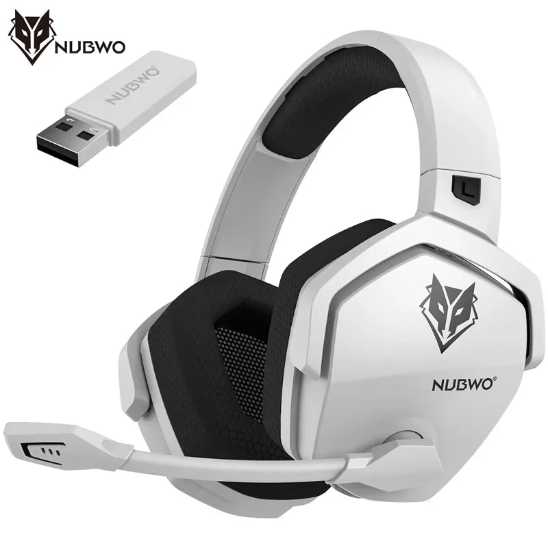 NUBWO G06 Wireless Gaming Headset for PS5 & PC, 100H Battery, 7.1 Surround Sound