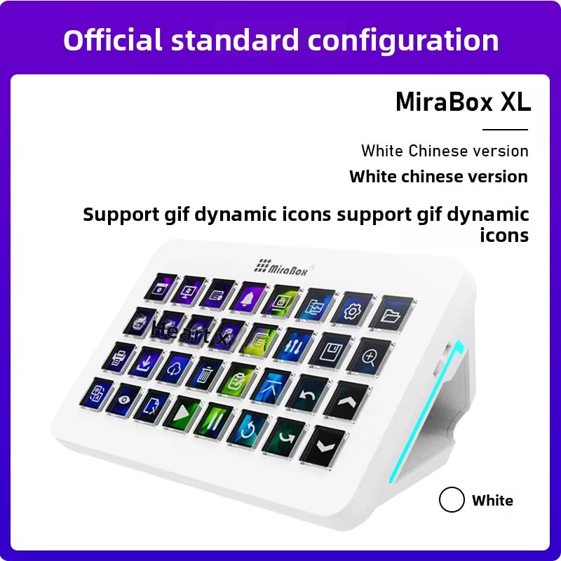 Mirabox XL 32-Key Macro Keyboard for Streaming and Gaming