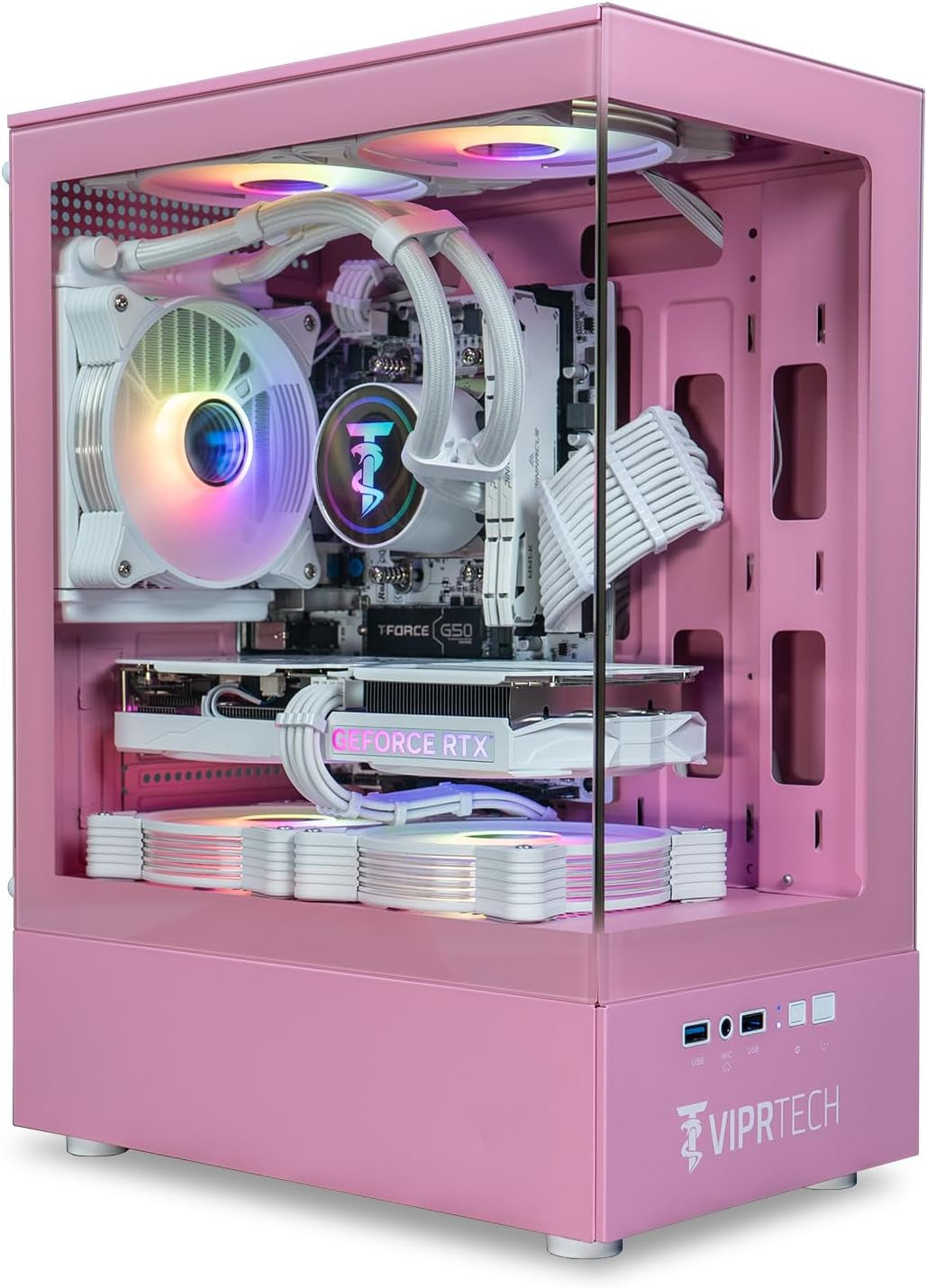 Stryker 4.0 Liquid-Cooled Gaming PC Desktop – Pink