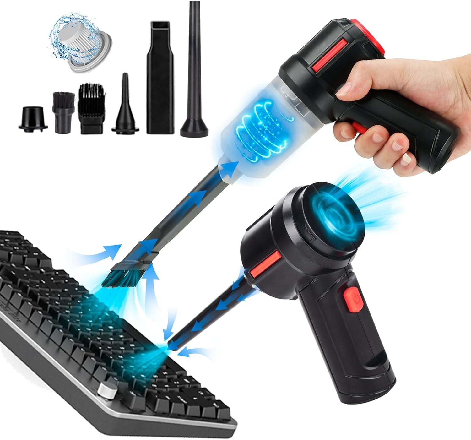 Air Duster - Computer Vacuum Cleaner - for Keyboard Cleaning
