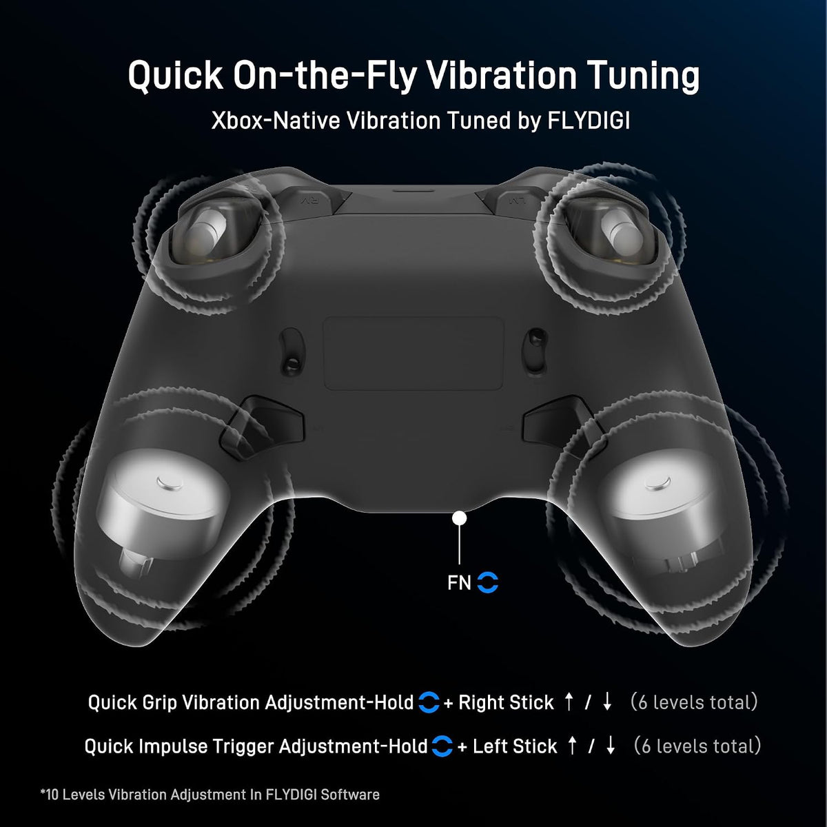 FLYDIGI Vader 5S Wired Xbox Controller, Hall Effect Sticks, Adjustable Tension, 6 Remappable Buttons