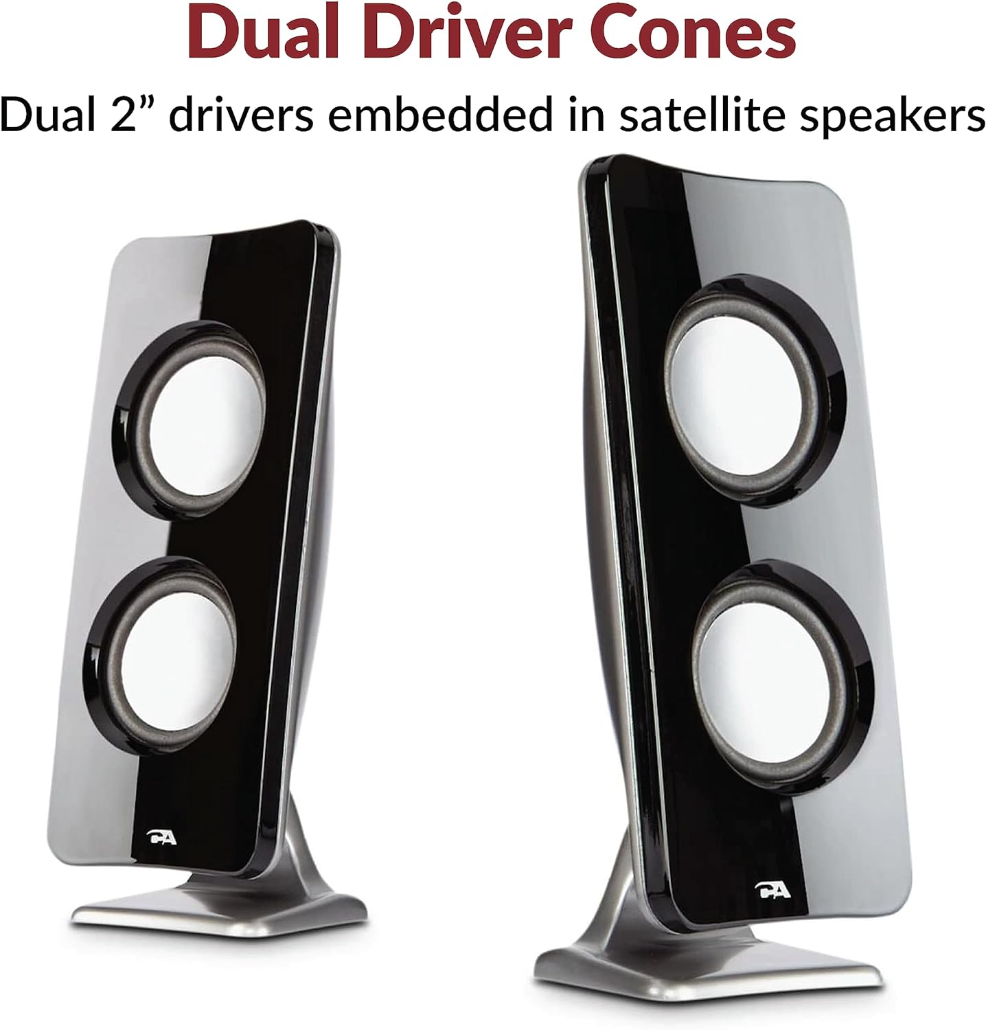 Cyber Acoustics CA-3610 2.1 Gaming Speakers with Subwoofer, 62W PC Desktop Speaker System