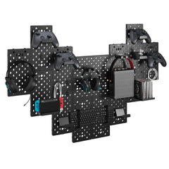 Controller and Headphone Holder Wall Mount, Modular Gaming Pegboard