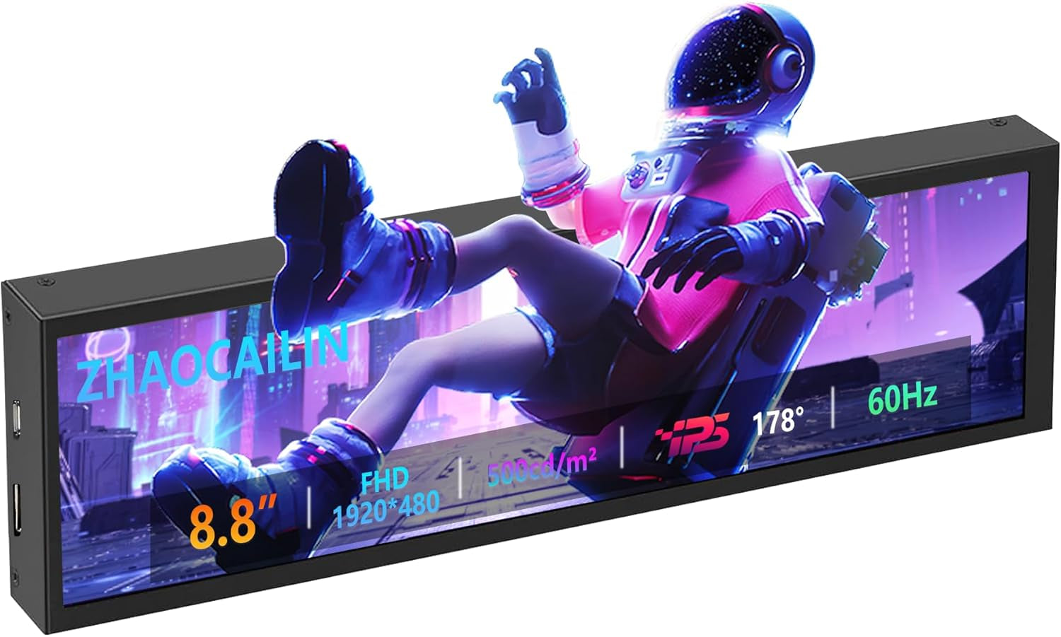 8.8 Inch FHD IPS Secondary Monitor for PC Performance Monitoring