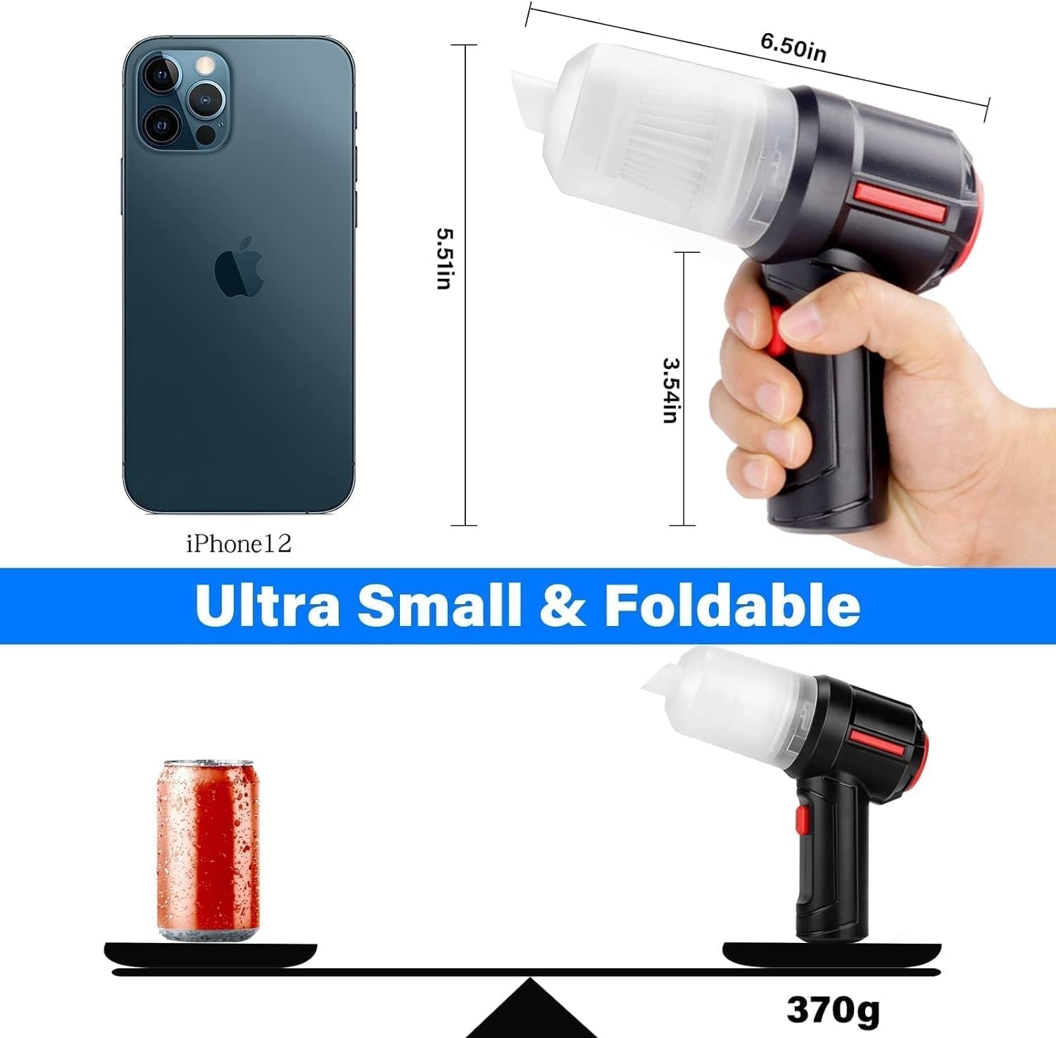 Air Duster - Computer Vacuum Cleaner - for Keyboard Cleaning