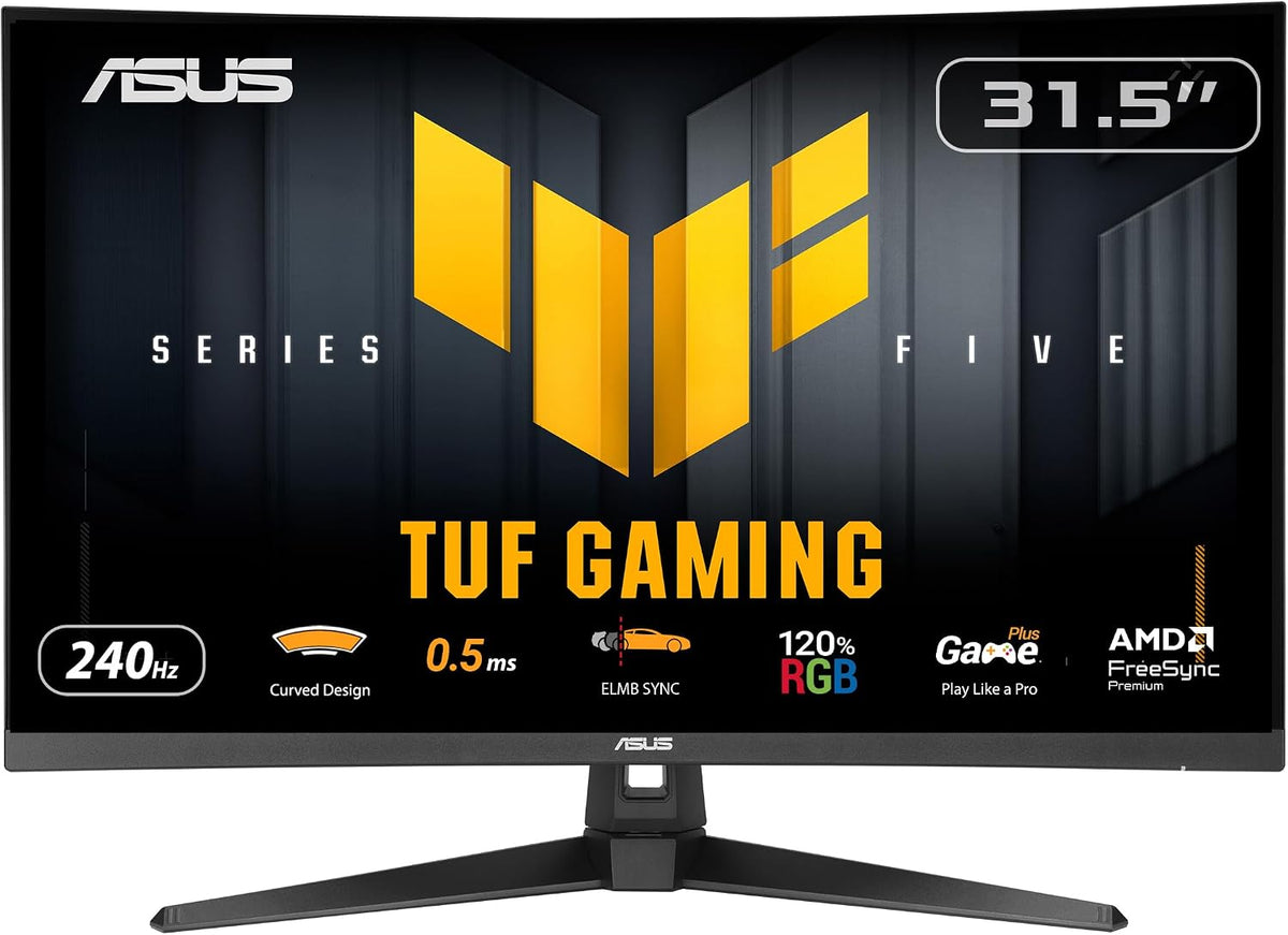 ASUS TUF Gaming 32" Curved Gaming Monitor, 240Hz, 0.5ms, FHD 1080p, FreeSync Premium & HDR