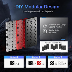 Controller and Headphone Holder Wall Mount, Modular Gaming Pegboard