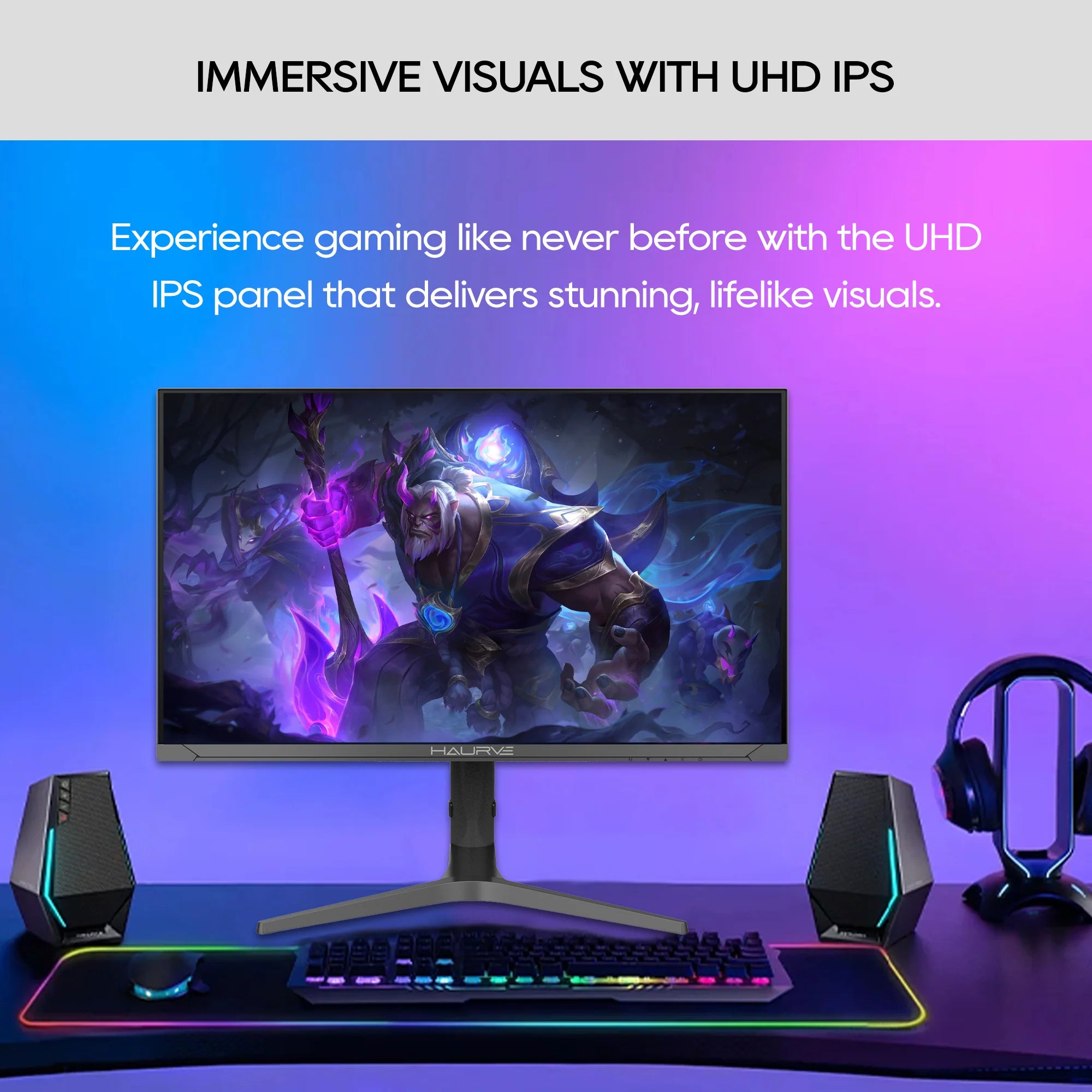 32” UHD 4K 144Hz Gaming Monitor (HG3214K)