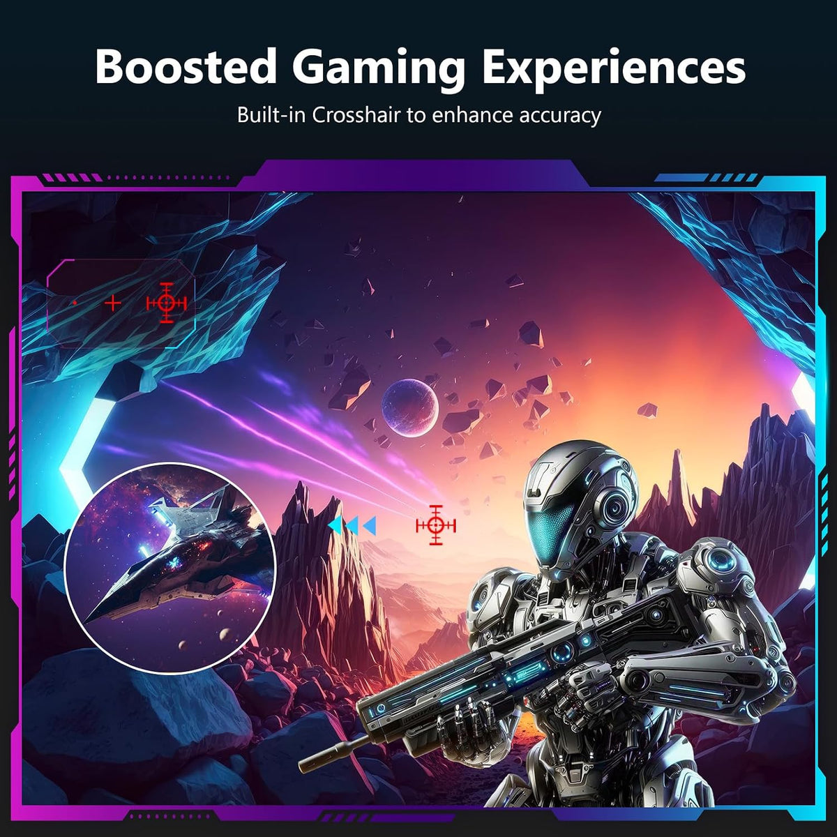 Z-EDGE UG32 32" Curved Gaming Monitor, QHD 1440p, 180Hz, 1ms, FreeSync Premium, 1500R