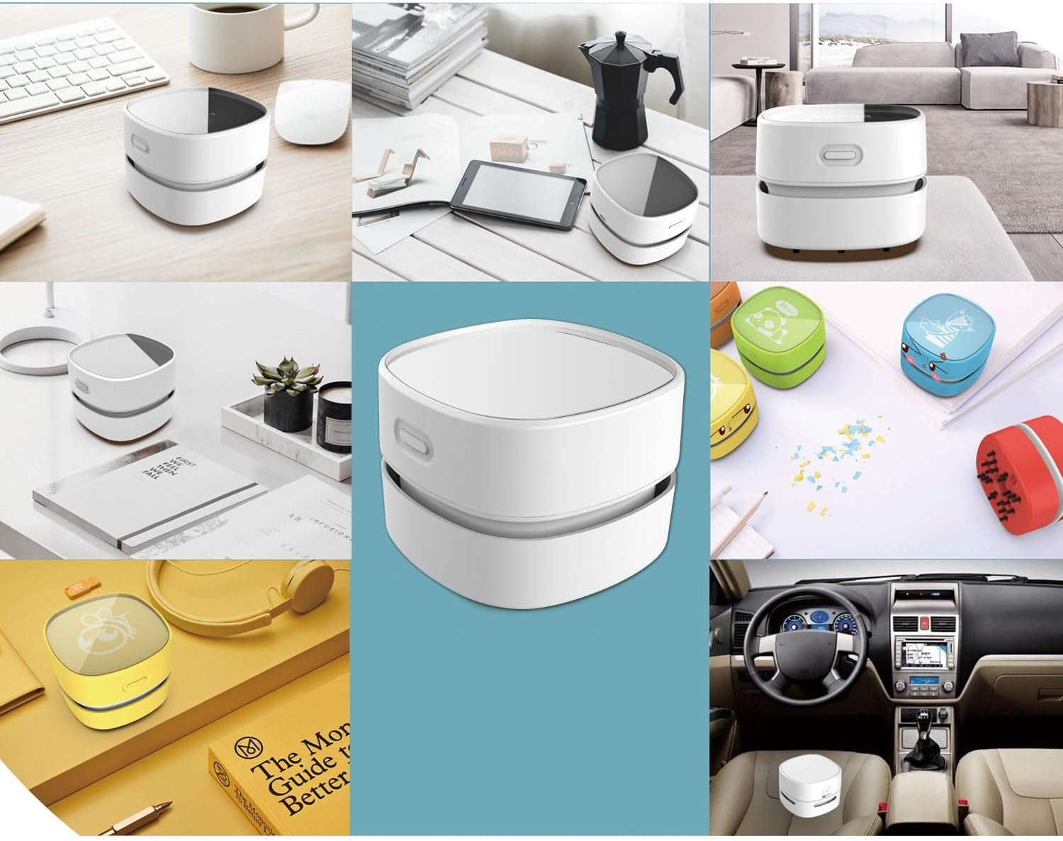 Desktop Vacuum Cleaner with Rotatable Design for Keyboard/Home/School/Office