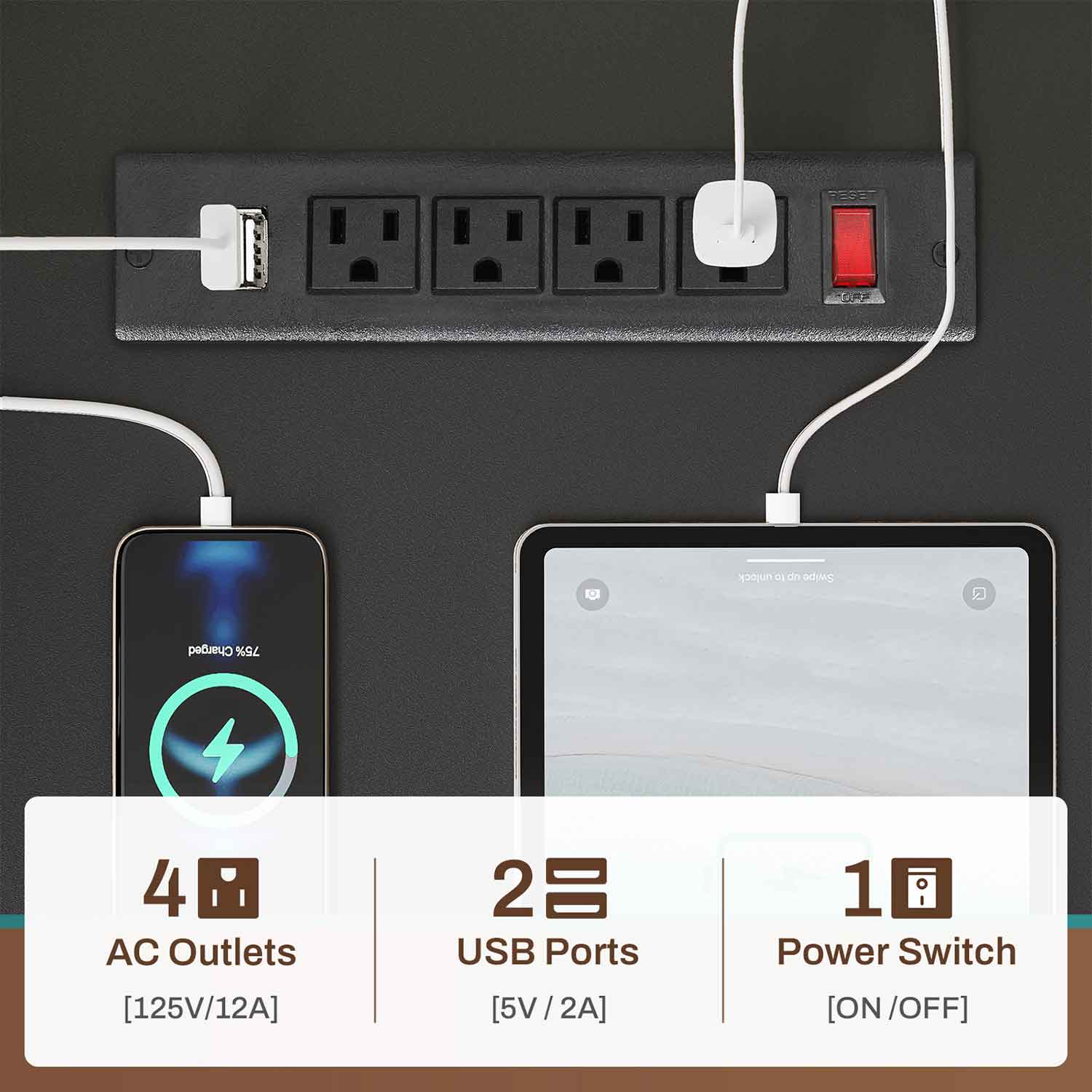 67 Inch L Shaped Gaming Desk Reversible Computer Desk with Led Lights Power Outlet Pegboard