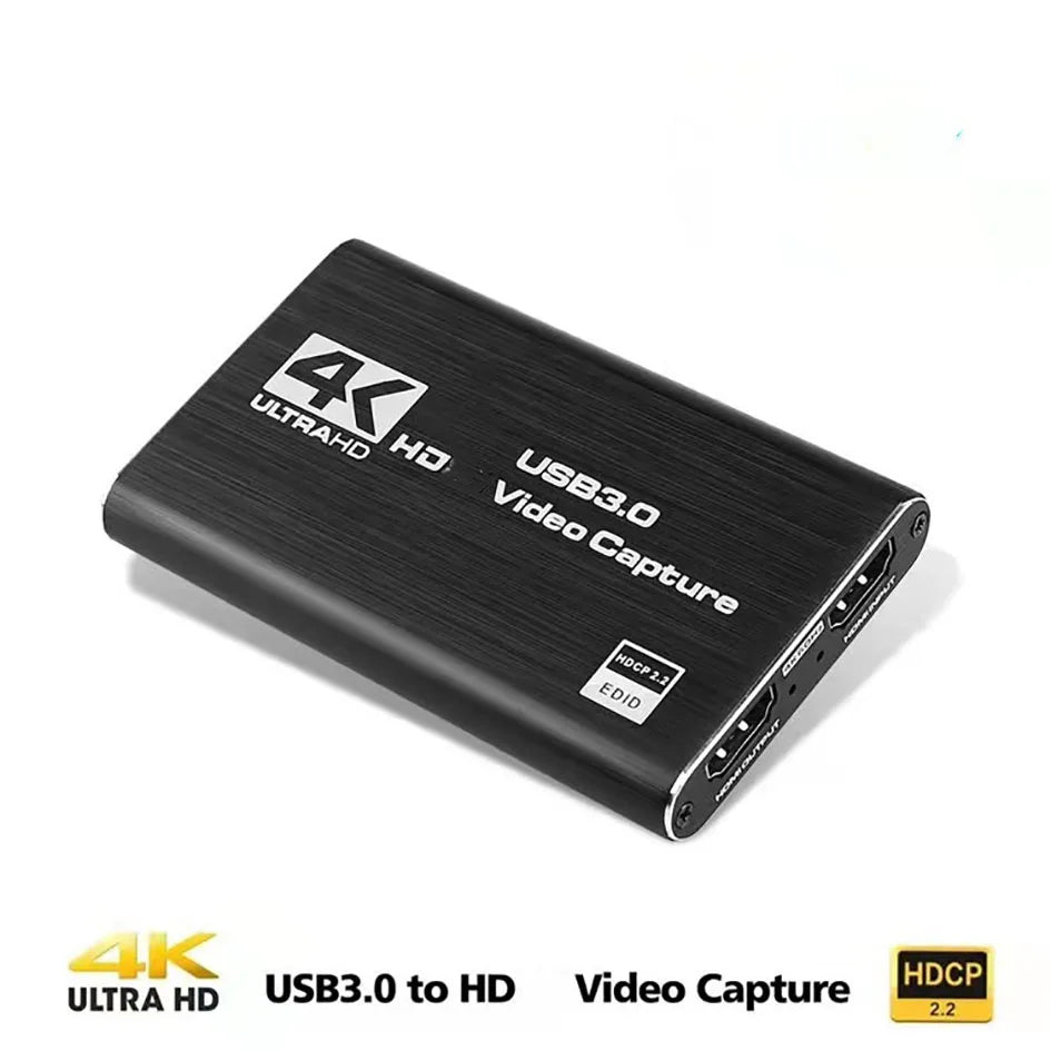 4K HD Video Capture Card – 1080p 60fps USB 3.0 for Streaming and Recording