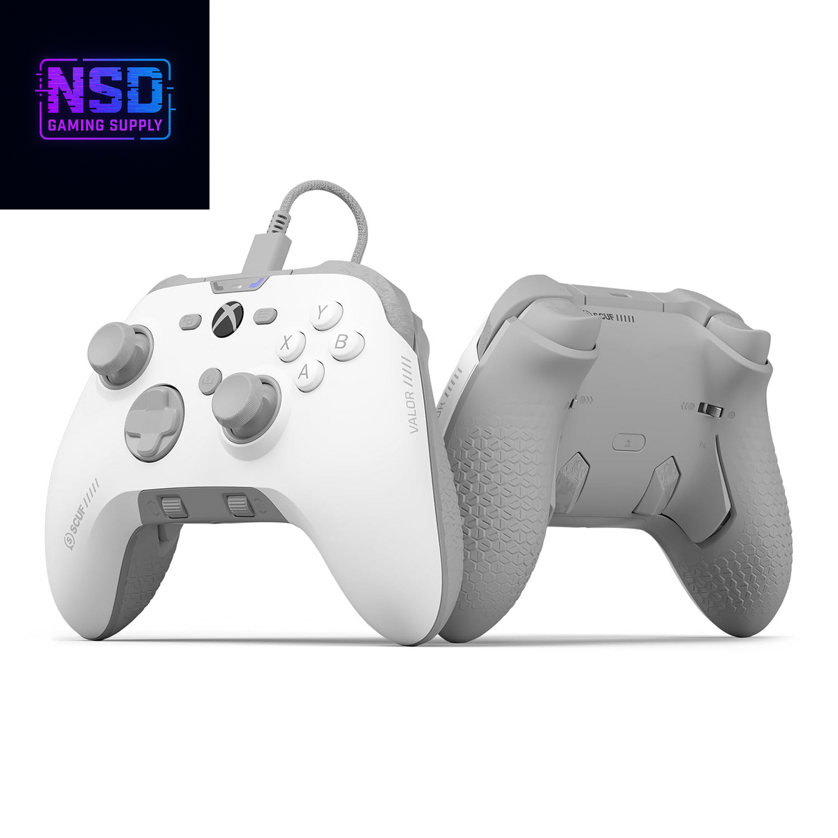 VALOR PRO Wired Performance Xbox Controller – Custom Back Paddles, Instant Triggers, Hall Effect Sticks, Audio Control – Xbox Series X|S, Xbox One, PC – White